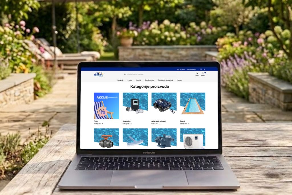 Preglednija i lakša online kupnju bazenske opreme – izrada web trgovine Bazeni.hr
