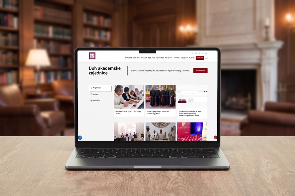 Kada akademska institucija treba web koji nosi stotine informacija – slučaj KBF Đakovo