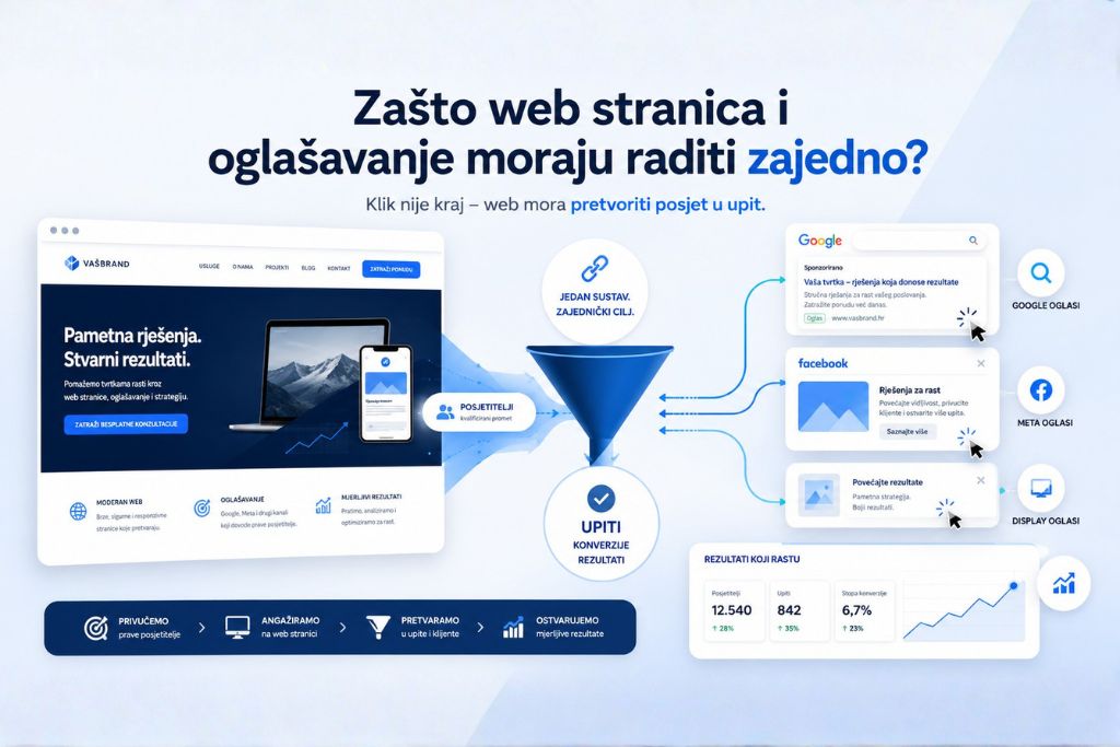 Zašto web stranica i oglašavanje moraju raditi zajedno?